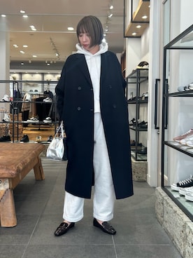 「アイテム（バッグ）」を使った、MAKOTOさん（レディース・162cm）の冬コーディネート