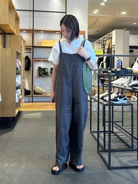 「アイテム（オールインワン・サロペット）」を使った、MAKOTOさん（レディース・161cm）の夏コーディネート