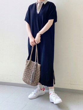 ワンピース ドレスを使った スタンスミス のレディース人気ファッションコーディネート Wear