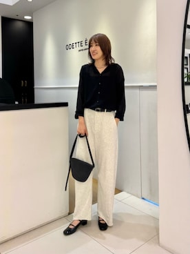 清水　オデット エ オディール スタッフさん（レディース・164cm）の秋コーディネート