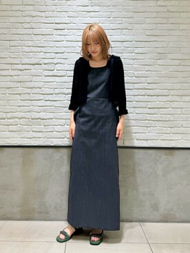 「ブルべ夏」｜清水　オデット エ オディール スタッフさん（レディース・164cm）の夏コーディネート