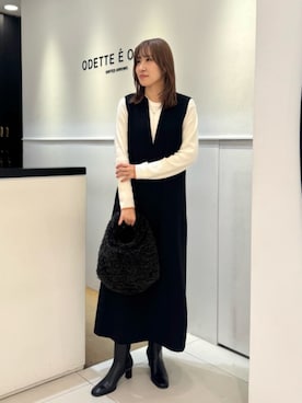 清水 オデット エ オディール スタッフさん(レディース・164cm)の冬コーディネート