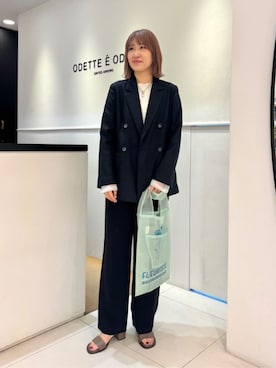 清水　オデット エ オディール スタッフさんの「ダブルエッジベルト サンダル50↑」を使ったコーディネート