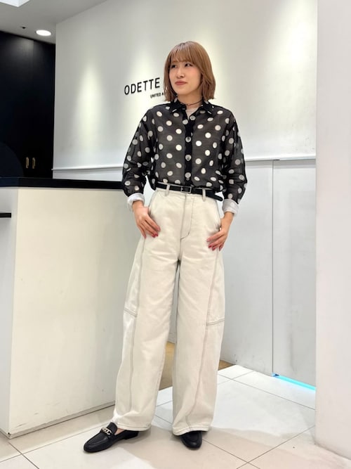 ODETTE E ODILE ローファー チェーンソフトローファー フラット