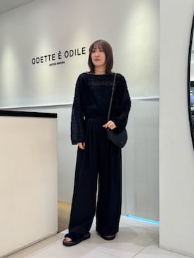 「YAHKI（ヤーキ）の【別注】＜YAHKI＞SP 2WAY HEART（ショルダーバッグ）」を使った、清水　オデット エ オディール スタッフさん（レディース・164cm）の秋コーディネート