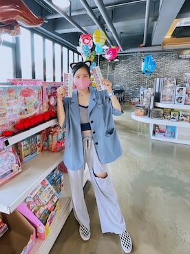 「158cm」｜「アイテム（スリッポン）」を使った、Y̆̈ă̈r̆̈ă̈•요요 🇰🇷さん（レディース・158cm）の夏コーディネート