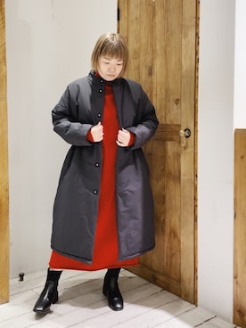 「PUAL CE CIN（ピュアルセシン）のアイテム（その他アウター）」を使った、pualkisakoさん（レディース・152cm）の冬コーディネート