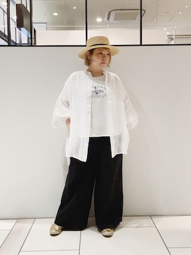 「101匹わんちゃん」｜「アイテム（帽子）」を使った、pualkisakoさん（レディース・152cm）の夏コーディネート