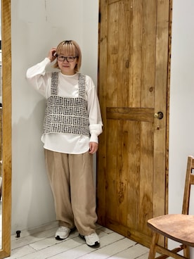 クロシェ編み風ビスチェを使った人気ファッションコーディネート