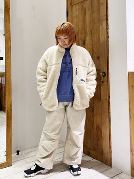 「PUAL CE CIN（ピュアルセシン）のアイテム（その他アウター）」を使った、pualkisakoさん（レディース・152cm）の冬コーディネート