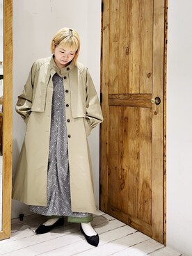 「PUAL CE CIN（ピュアルセシン）のアイテム（その他アウター）」を使った、pualkisakoさん（レディース・152cm）の冬コーディネート