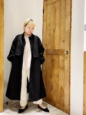 「PUAL CE CIN（ピュアルセシン）のアイテム（その他アウター）」を使った、pualkisakoさん（レディース・152cm）の冬コーディネート