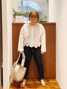 「シアタープロダクツ(THEATRE PRODUCTS)」｜「アイテム（バレエシューズ）」を使った、pualkisakoさん（レディース・152cm）の春コーディネート