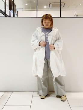 「ヒッコリー」｜「アイテム（モッズコート）」を使った、pualkisakoさん（レディース・152cm）の秋コーディネート