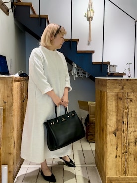 「お出掛けコーデ」｜「アイテム（ワンピース/ドレス）」を使った、pualkisakoさん（レディース・152cm）の春コーディネート