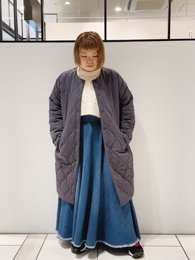 「PUAL CE CIN（ピュアルセシン）のアイテム（アンサンブル）」を使った、pualkisakoさん（レディース・152cm）の冬コーディネート