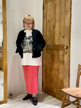 「PUAL CE CIN（ピュアルセシン）のアイテム（ノーカラージャケット）」を使った、pualkisakoさん（レディース・152cm）の春コーディネート