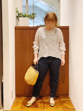 「小花柄」｜「アイテム（バレエシューズ）」を使った、pualkisakoさん（レディース・152cm）の春コーディネート
