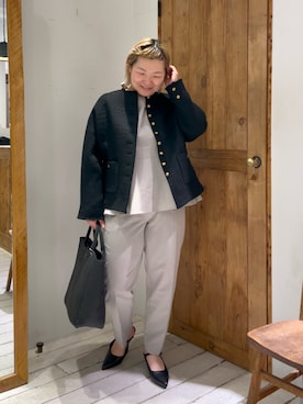 「PUAL CE CIN（ピュアルセシン）のアイテム（ジャケット/アウター）」を使った、pualkisakoさん（レディース・152cm）の冬コーディネート