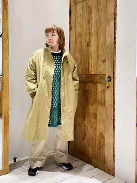 「メッシュ」｜「アイテム（その他アウター）」を使った、pualkisakoさん（レディース・152cm）の秋コーディネート