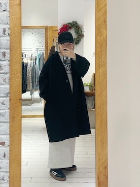 「アイテム（チェスターコート）」を使った、pualkisakoさん（レディース・152cm）の冬コーディネート