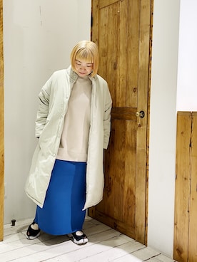 「PUAL CE CIN（ピュアルセシン）のアイテム（その他アウター）」を使った、pualkisakoさん（レディース・152cm）の冬コーディネート