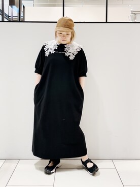 「シアタープロダクツ(THEATRE PRODUCTS)」｜「アイテム（帽子）」を使った、pualkisakoさん（レディース・152cm）の春コーディネート