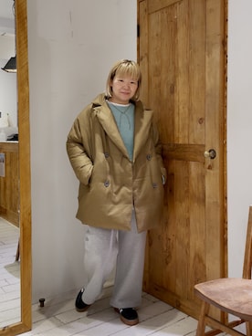 「アイテム（チョーカー）」を使った、pualkisakoさん（レディース・152cm）の冬コーディネート