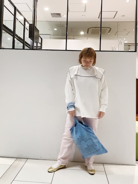 「シアタープロダクツ(THEATRE PRODUCTS)」｜「アイテム（バレエシューズ）」を使った、pualkisakoさん（レディース・152cm）の春コーディネート