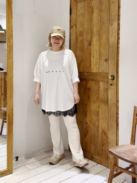 「PUAL CE CIN（ピュアルセシン）のアイテム（トップス）」を使った、pualkisakoさん（レディース・152cm）の春コーディネート