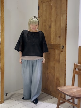 「アイテム（タンクトップ）」を使った、pualkisakoさん（レディース・152cm）の夏コーディネート