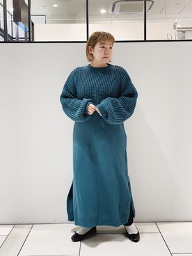 「PUAL CE CIN（ピュアルセシン）のアイテム（アンサンブル）」を使った、pualkisakoさん（レディース・152cm）の冬コーディネート