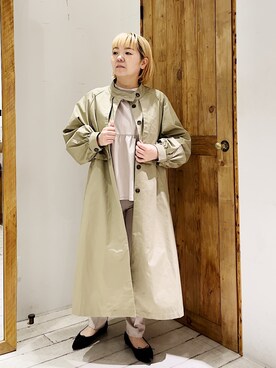 「PUAL CE CIN（ピュアルセシン）のアイテム（その他アウター）」を使った、pualkisakoさん（レディース・152cm）の冬コーディネート