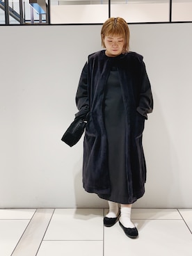 「ミニトート」｜「アイテム（ジャケット/アウター）」を使った、pualkisakoさん（レディース・152cm）の秋コーディネート