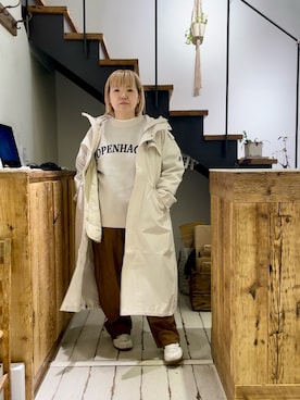 「GERRY（ジェリー）のアイテム（その他アウター）」を使った、pualkisakoさん（レディース・152cm）の冬コーディネート