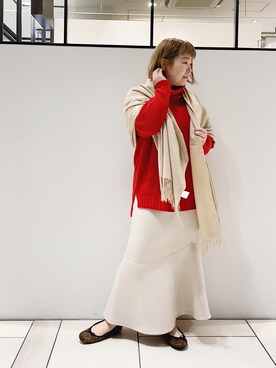 「クリスマス」｜「アイテム（バレエシューズ）」を使った、pualkisakoさん（レディース・152cm）の冬コーディネート