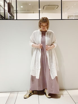 「PUAL CE CIN（ピュアルセシン）のアイテム（チュニック）」を使った、pualkisakoさん（レディース・152cm）の夏コーディネート