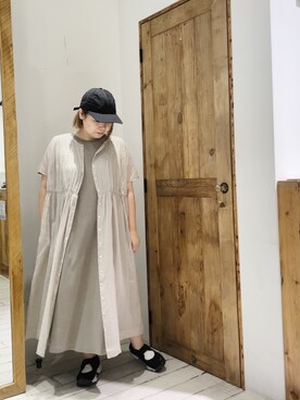 「シアタープロダクツ(THEATRE PRODUCTS)」｜「アイテム（帽子）」を使った、pualkisakoさん（レディース・152cm）の夏コーディネート