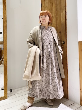「リバーシブル」｜「アイテム（その他シューズ）」を使った、pualkisakoさん（レディース・152cm）の冬コーディネート