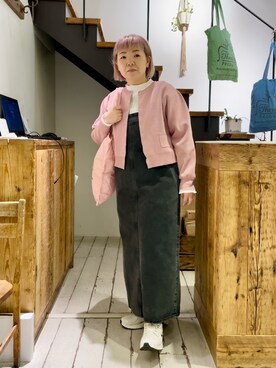 「シアタープロダクツ(THEATRE PRODUCTS)」｜「アイテム（トップス）」を使った、pualkisakoさん（レディース・152cm）の冬コーディネート