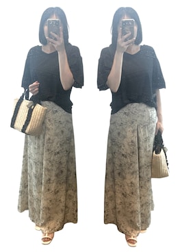 「スカンツ」｜𝕐𝕌ℕ ✴︎アラサーママ　　さん（レディース・160cm）の夏コーディネート
