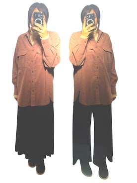 「アイテム（スリッポン）」を使った、𝕐𝕌ℕ 　　さん（レディース・160cm）の秋コーディネート