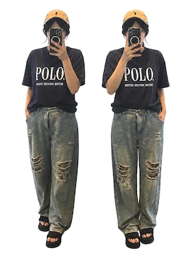 「U.S. POLO ASSN.（ユーエスポロアッスン）のアイテム」を使った、𝕐𝕌ℕ 　　さん（レディース・160cm）の夏コーディネート