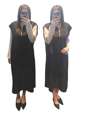 「アイテム（ワンピース/ドレス）」を使った、𝕐𝕌ℕ ✴︎アラサーママ　　さん（レディース・160cm）の秋コーディネート