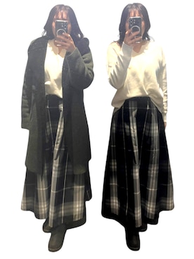 「FUNALIVE（ファンアライブ）のアイテム」を使った、𝕐𝕌ℕ 　　さん（レディース・160cm）の冬コーディネート