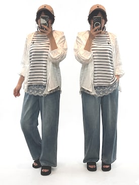 「Java（ジャバ）のアイテム」を使った、𝕐𝕌ℕ 　　さん（レディース・160cm）の春コーディネート