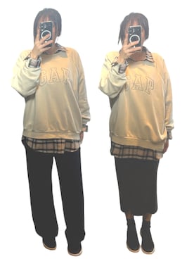 「GAP（ギャップ）のアイテム」を使った、𝕐𝕌ℕ ✴︎ミドサーママ　　さん（レディース・160cm）の秋コーディネート