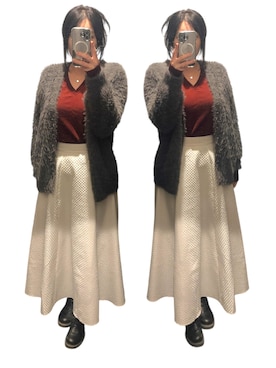 「アイテム（カーディガン/ボレロ）」を使った、𝕐𝕌ℕ 　　さん（レディース・160cm）の冬コーディネート