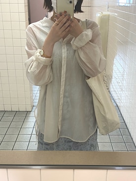 「Kastane」｜「アイテム（腕時計）」を使った、tさん（レディース・160cm）の夏コーディネート