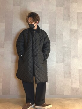 「BEAMS（ビームス）のアイテム（その他アウター）」を使った、nnnaosさん（メンズ・171cm）の冬コーディネート